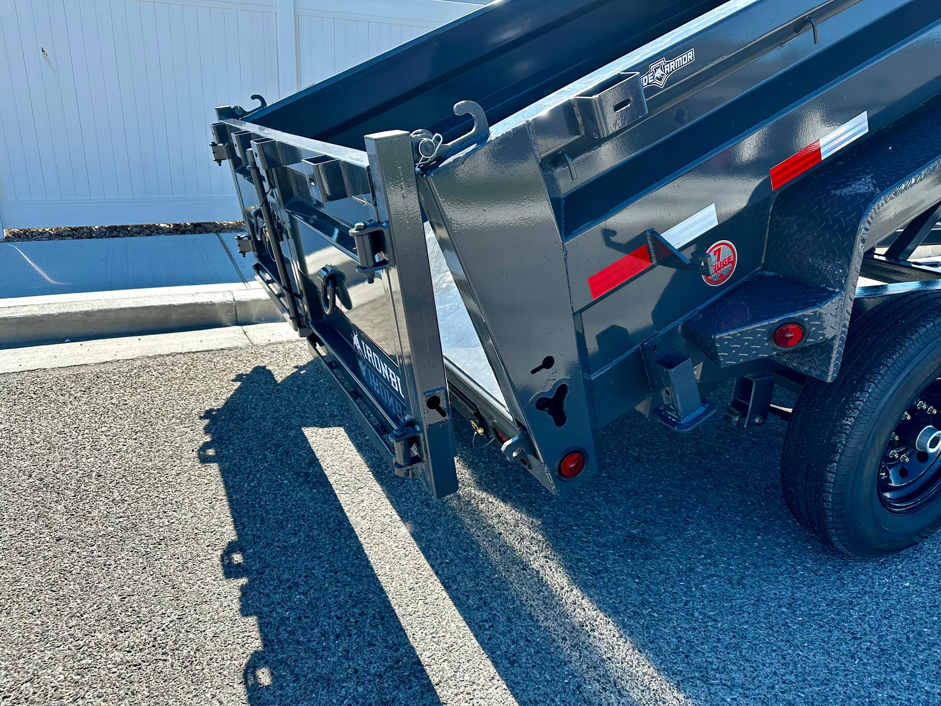 Iron Bull 14ft Dump Trailer — side view